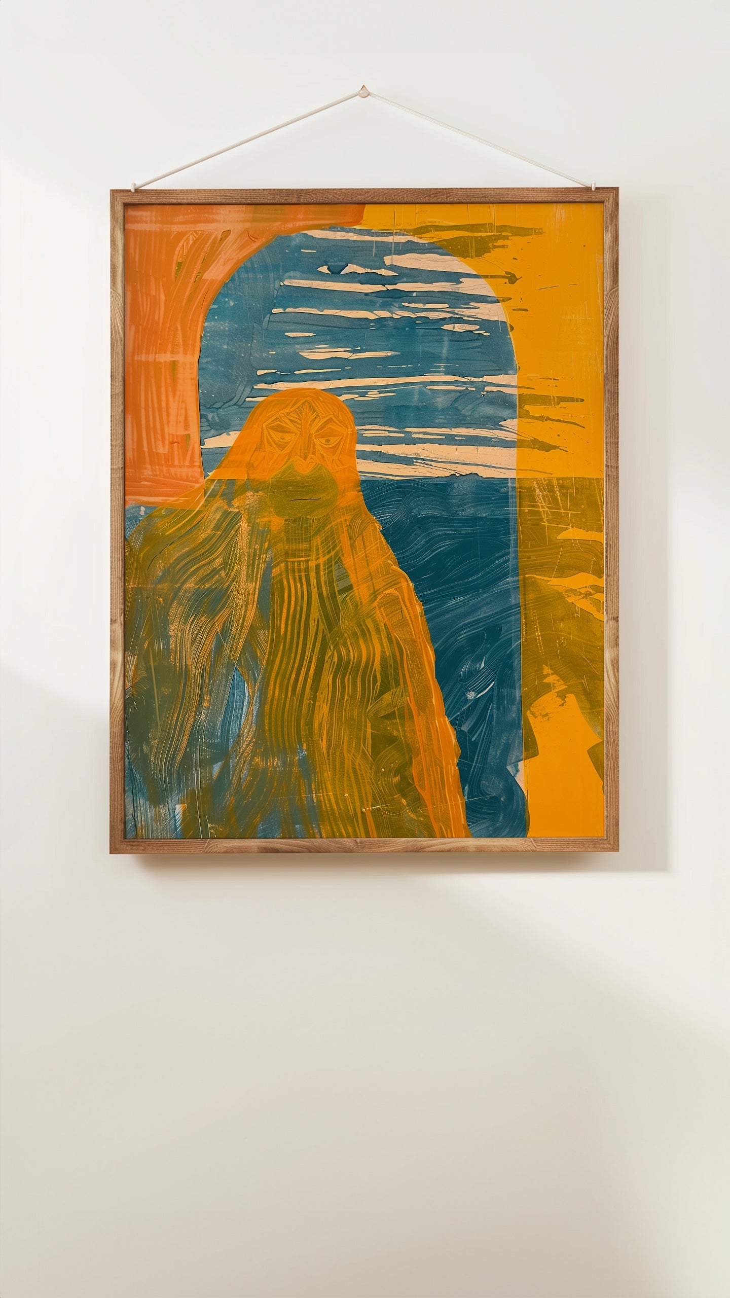 Abstract silhouette against a Sicilian twilight backdrop in 'Sicilian Mirage'.